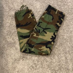 Camouflage cargo pants